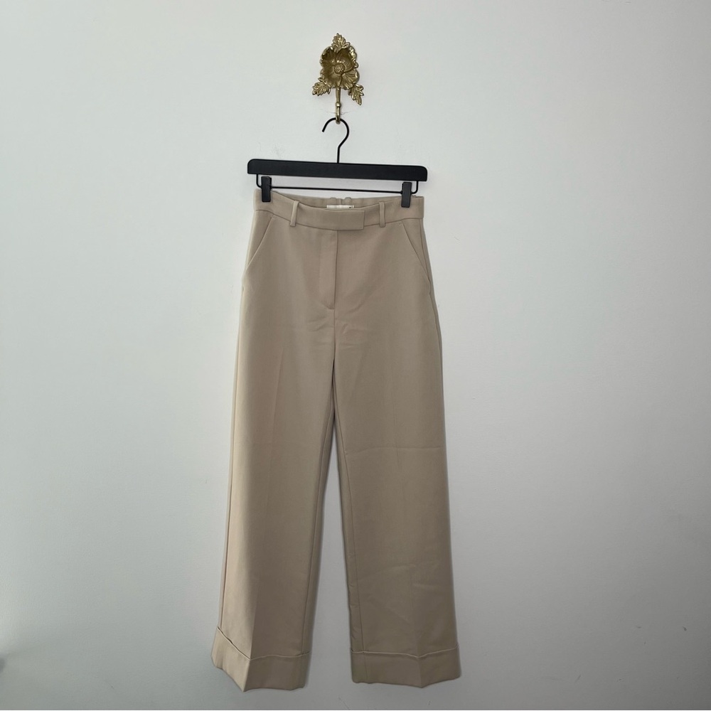 Abercrombie Cuffed Hem Tailored Wide Leg Pant 26